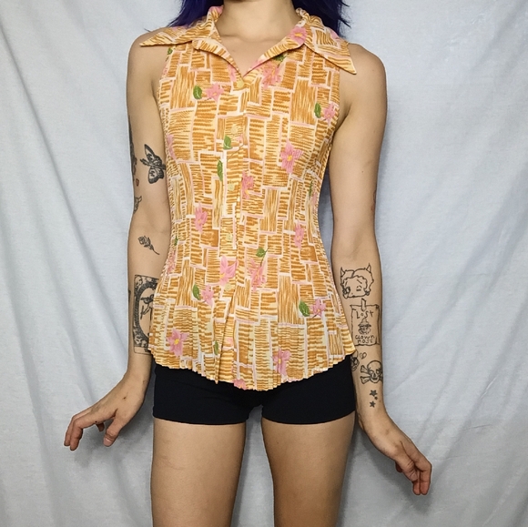 FP Movement by Free People Tops - FP Movement by Free People Orange and Pink Blouse